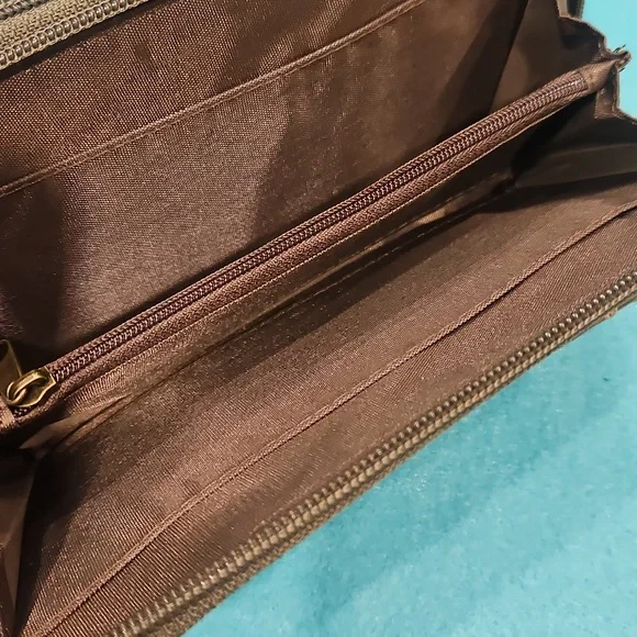 b.o.c. Green Leather Wallet with Decorative Stitching - Picture 3 of 4